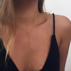 Bohemian multilayer tear drop choker necklace